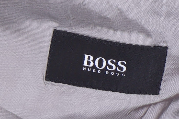 Hugo Boss Men's Green Wool Blazer Size 40, Classic Style
