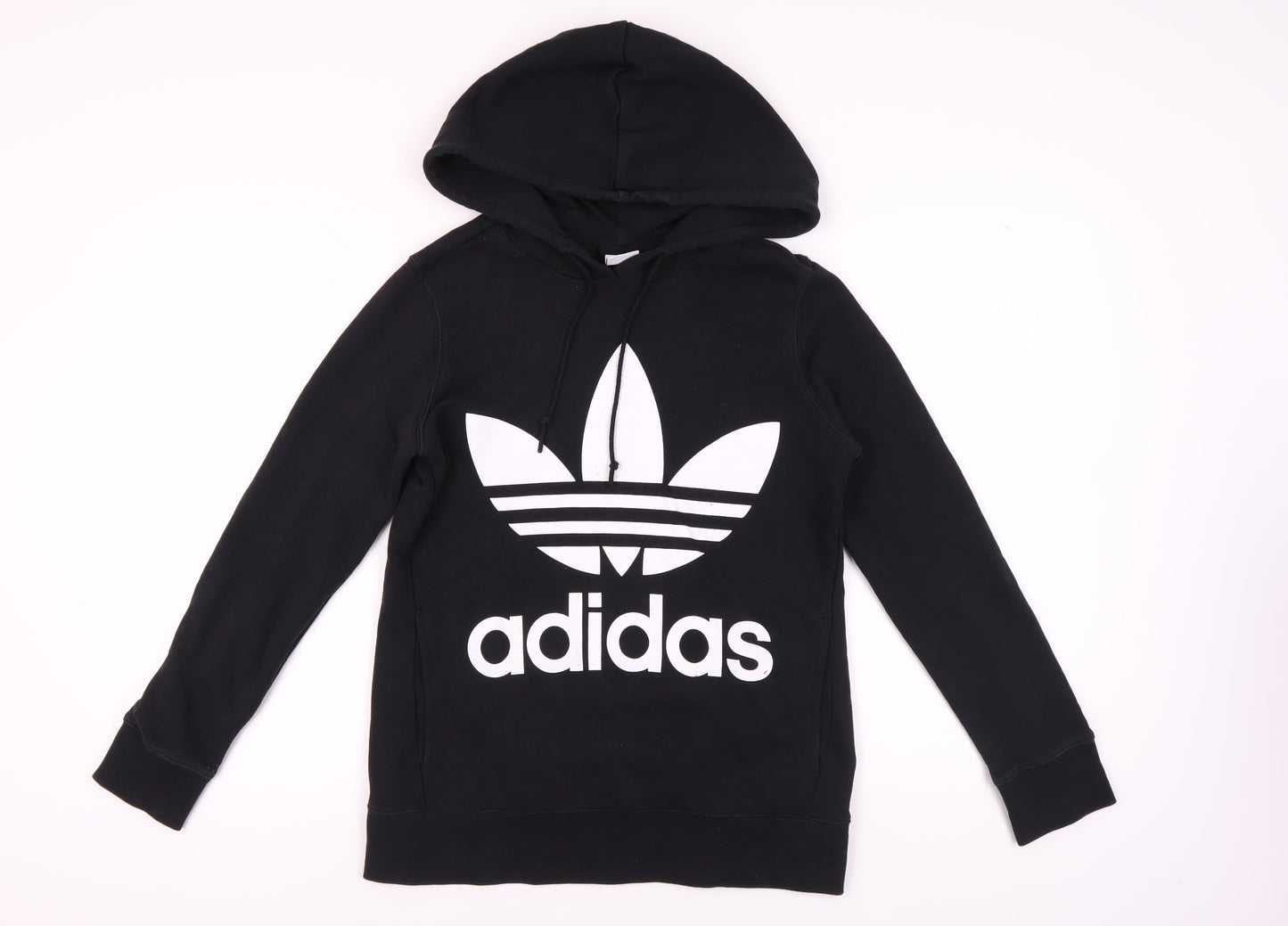Adidas Women's Black Logo Pullover Hoodie Size 8