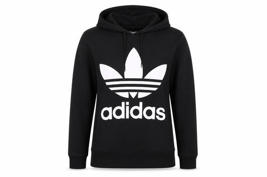 Womens UK 8 Regular adidas Black Pullover Hoodie
