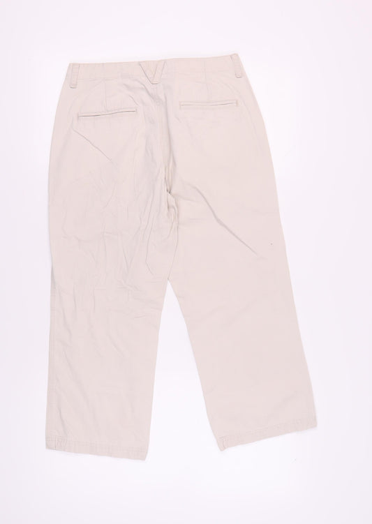 Columbia Women's Beige Cotton Capri Trousers Size 8
