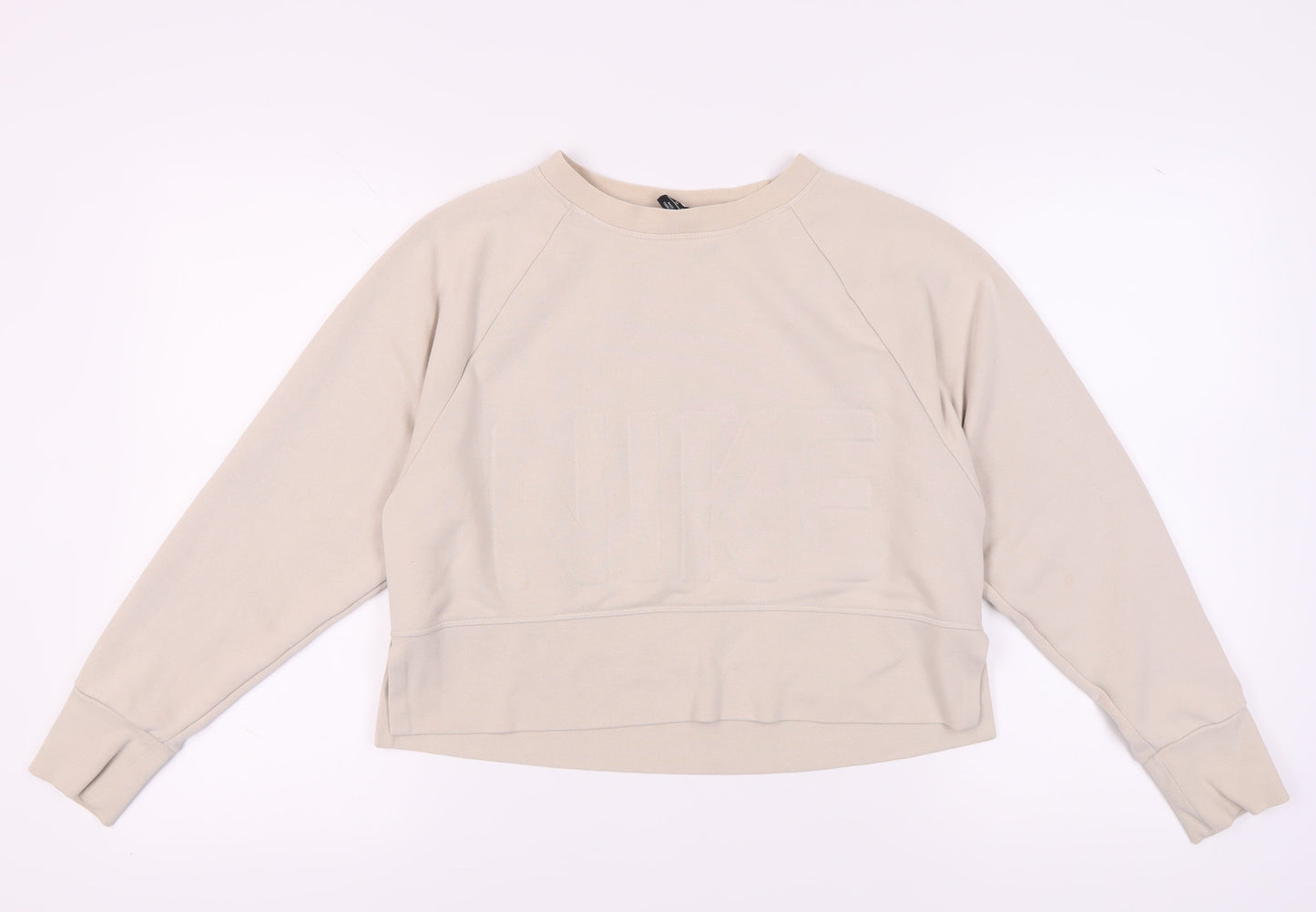 Nike Women's Beige Pullover Crew Neck Sweatshirt XS
