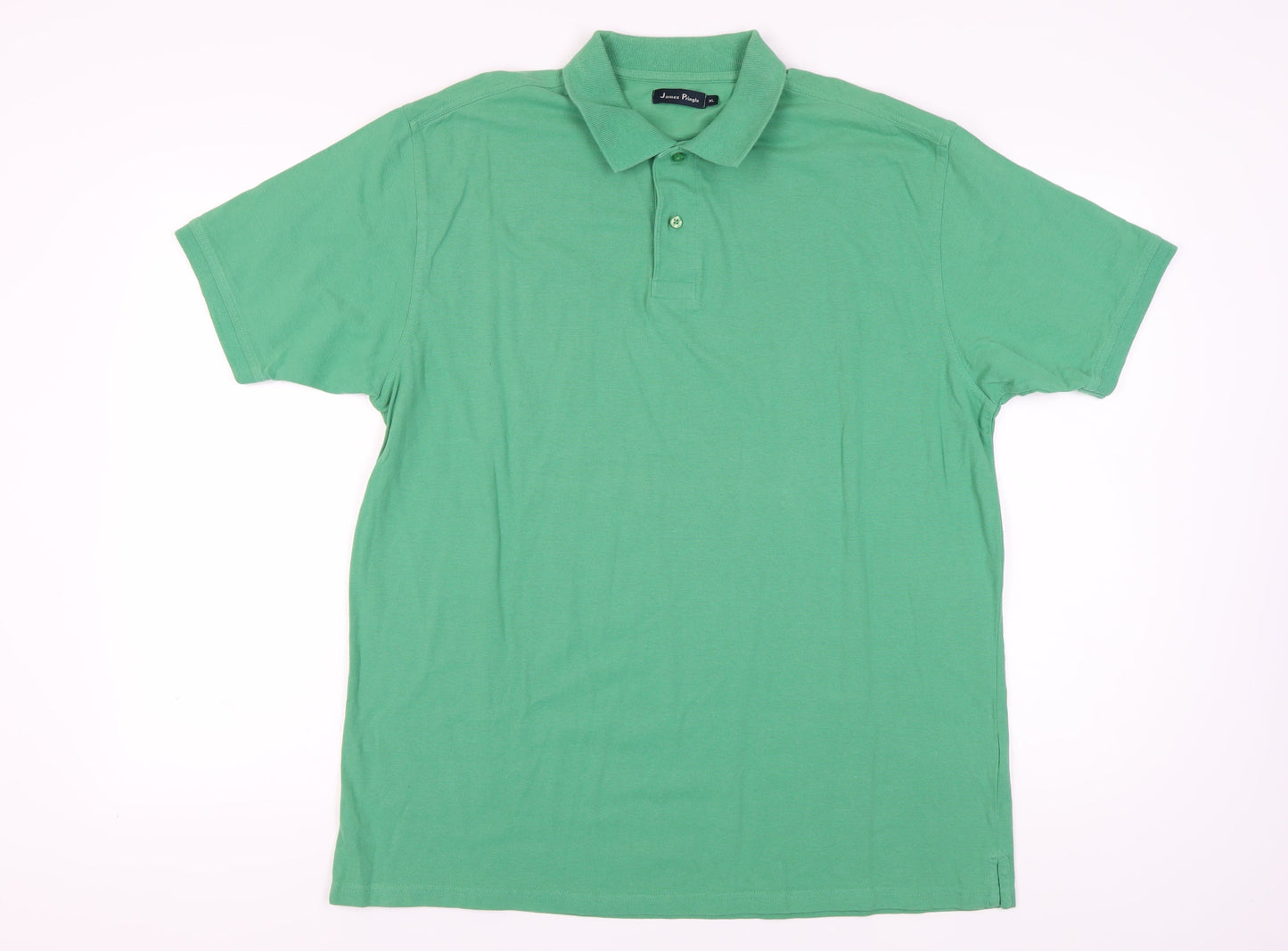 James Pringle Men's Green Polo Shirt XL - Casual Cotton
