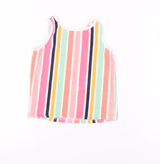 SoulCal & Co Girls Multicoloured Striped Tank 7-8 Years