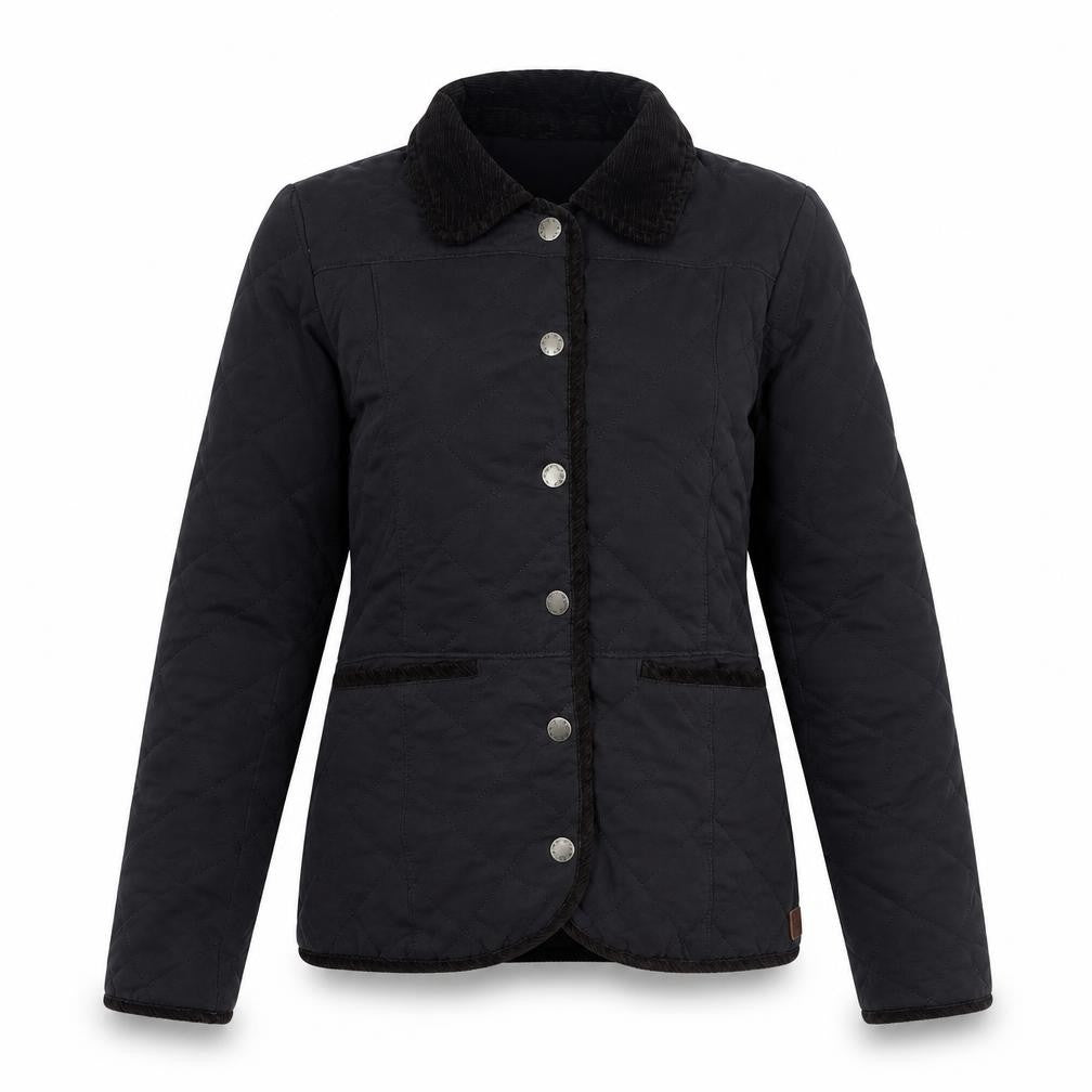 FatFace Women's Black Quilted Jacket Size 6 Casual