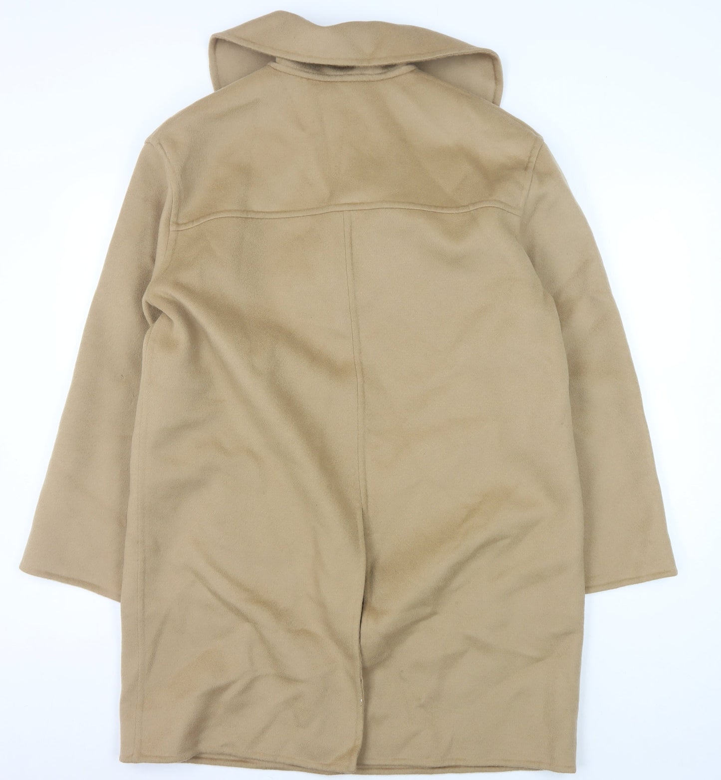 JFW Women's Beige Mid-Length Wool Overcoat Size 14