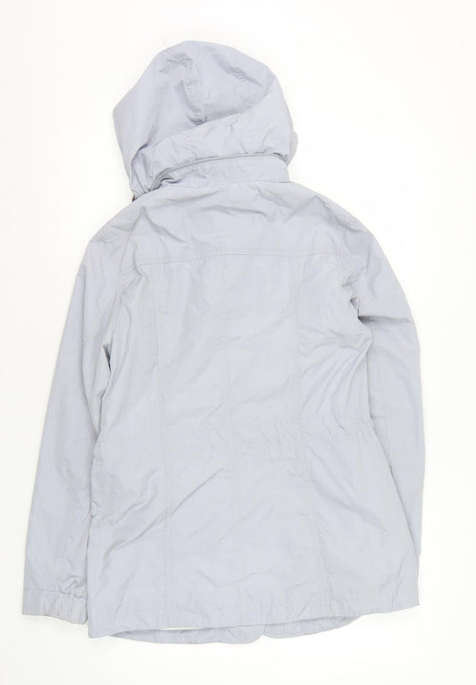 Marks and Spencer Women's Grey Hooded Parka Jacket, Size 10