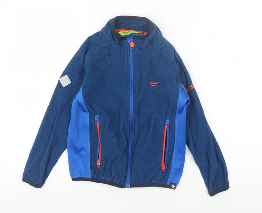 Regatta Boys Blue Track Jacket Size 7 Years Full Zip