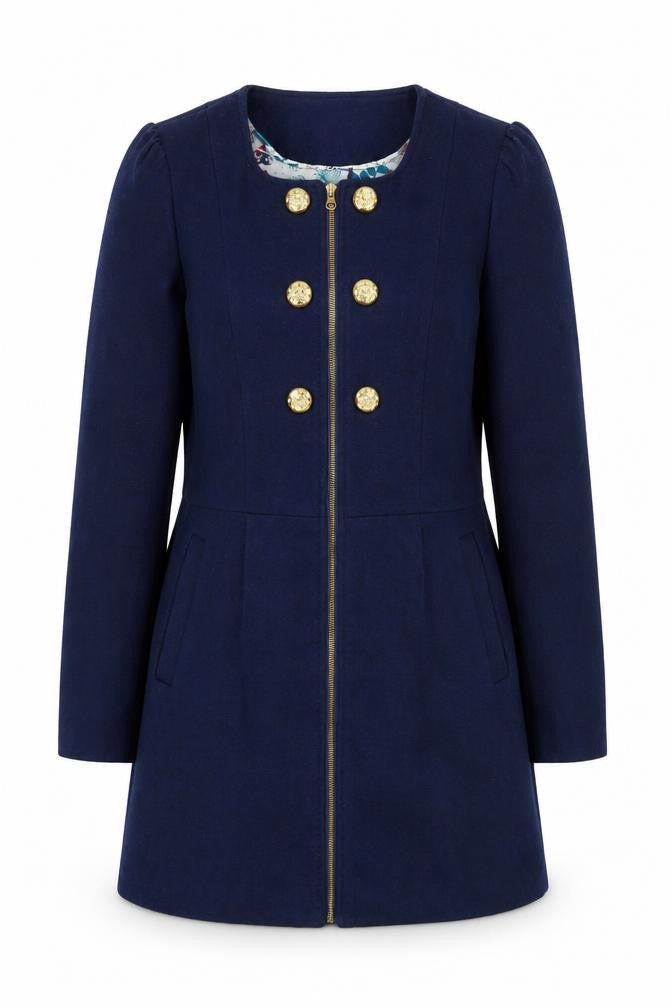 Vero Moda Women's Blue Military Jacket, Size L