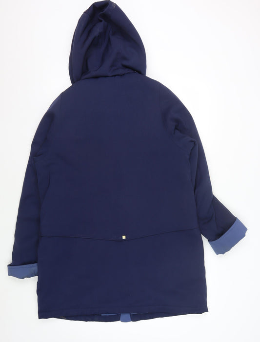 Isle Women’s Blue Hooded Jacket, Size 12, Casual Wear