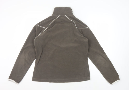 O'Neill Women's XL Grey Pullover Sweatshirt, Zip, Logo, Fleece