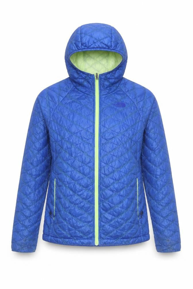 Womens UK Size M Regular The North Face Blue Nylon Jacket