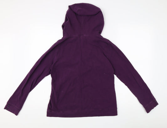 Peter Storm Womens Purple Henley Hoodie Size 12
