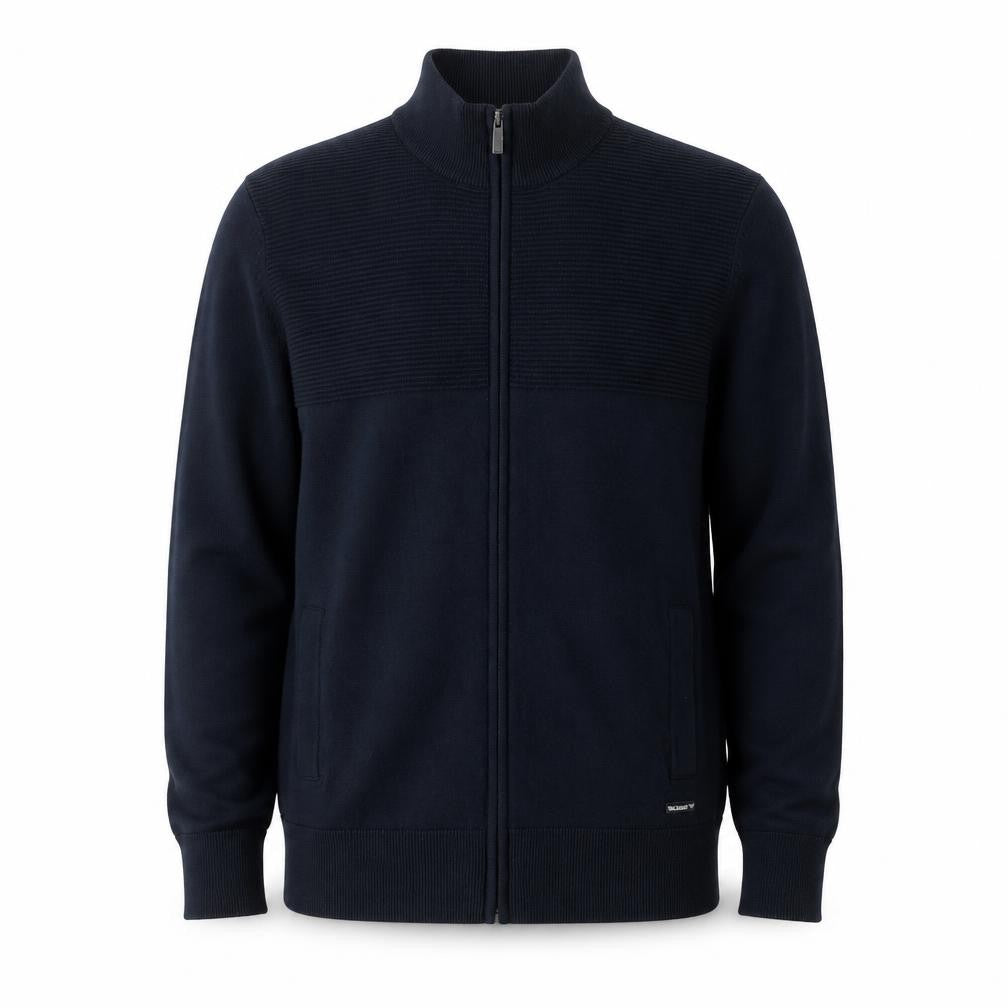 Threadbare Men's Black Medium Knit Full Zip Jacket