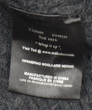 Ted Baker Black Wool Hooded Jacket - Men's L