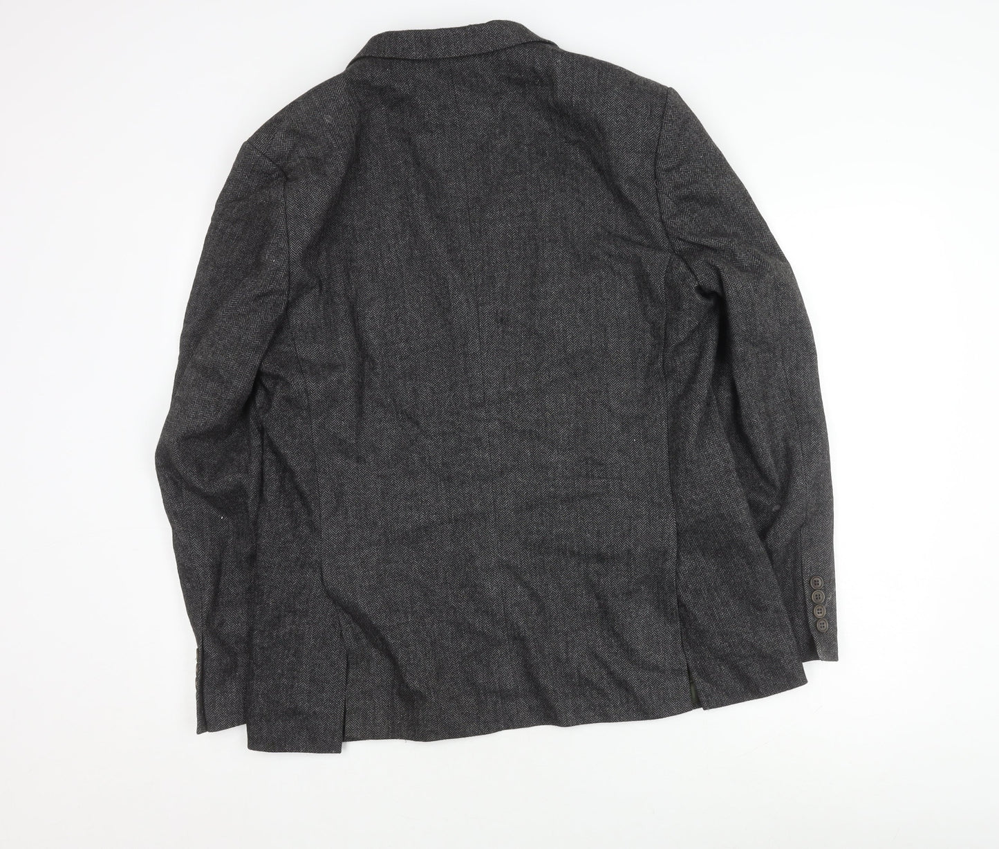 Marks and Spencer Men's Grey Herringbone Blazer 42R