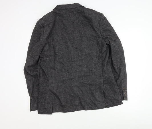 Marks and Spencer Men's Grey Herringbone Blazer 42R
