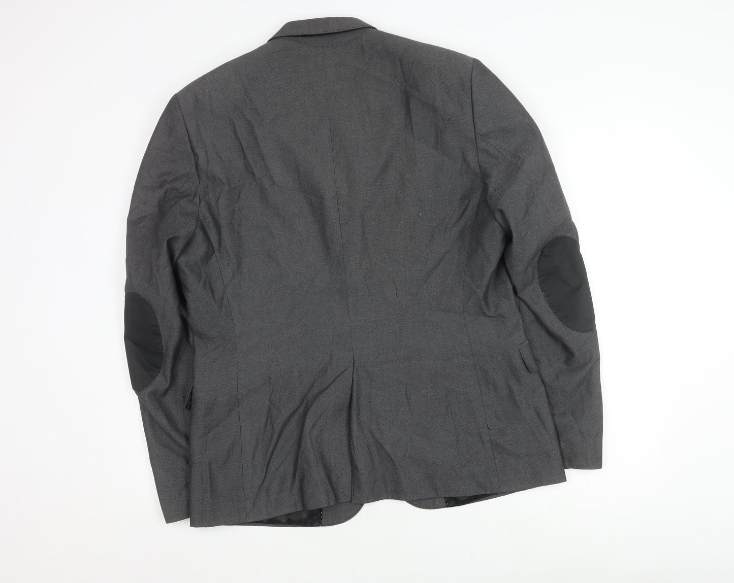 H&M Men's Grey Blazer, Size 44R, Casual Style