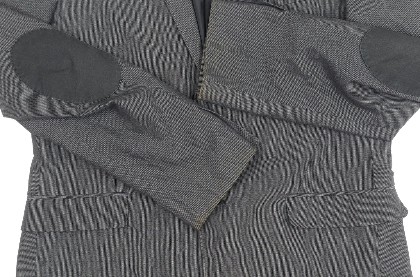 H&M Men's Grey Blazer, Size 44R, Casual Style