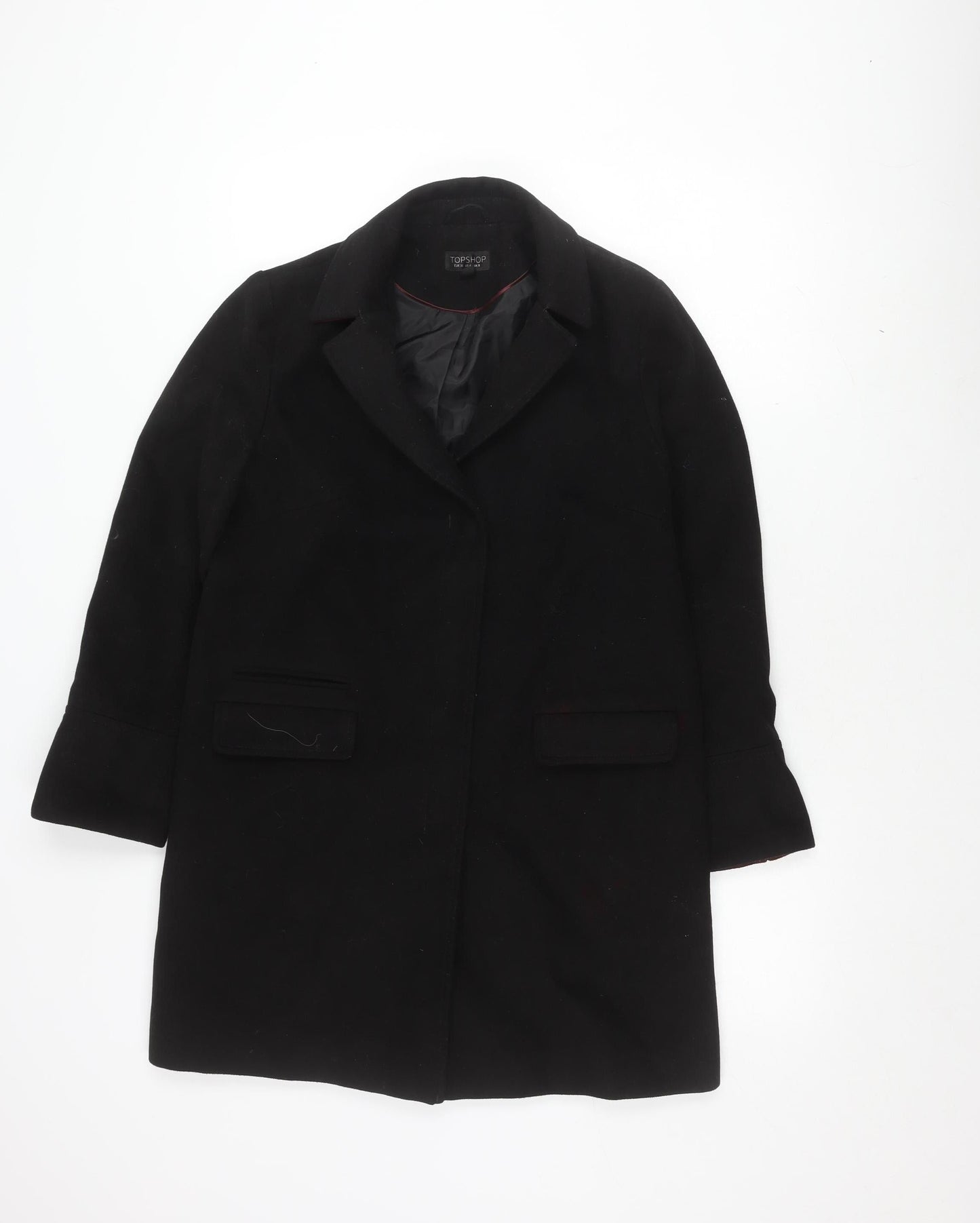 Topshop Women's Black Jacket, Size 8