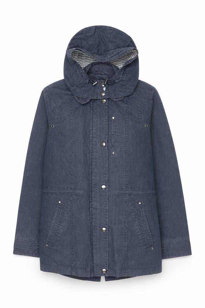 Marks & Spencer Women's Blue Parka Jacket, Size 12