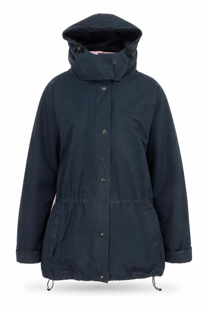 Rydale Women's Blue Parka M Waterproof Hooded Coat