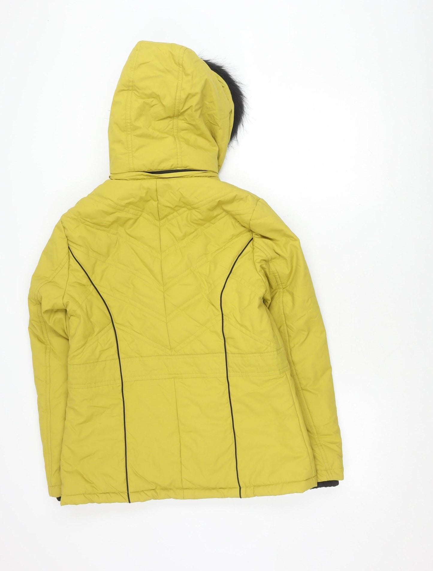 Marks and Spencer Women's Yellow Puffer Jacket S