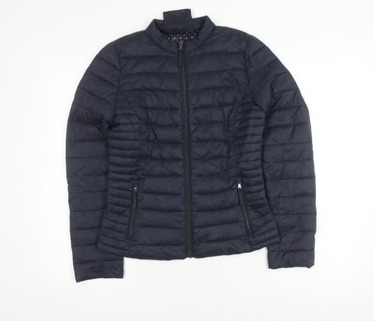 Orsay Women's Black Puffer Jacket Size 8, Chic Casual Layer