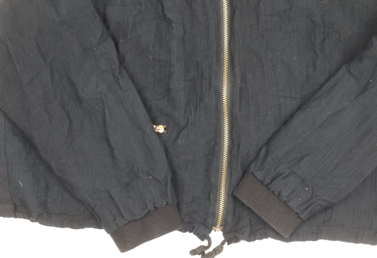 Topshop Women's Black Bomber Jacket UK 10
