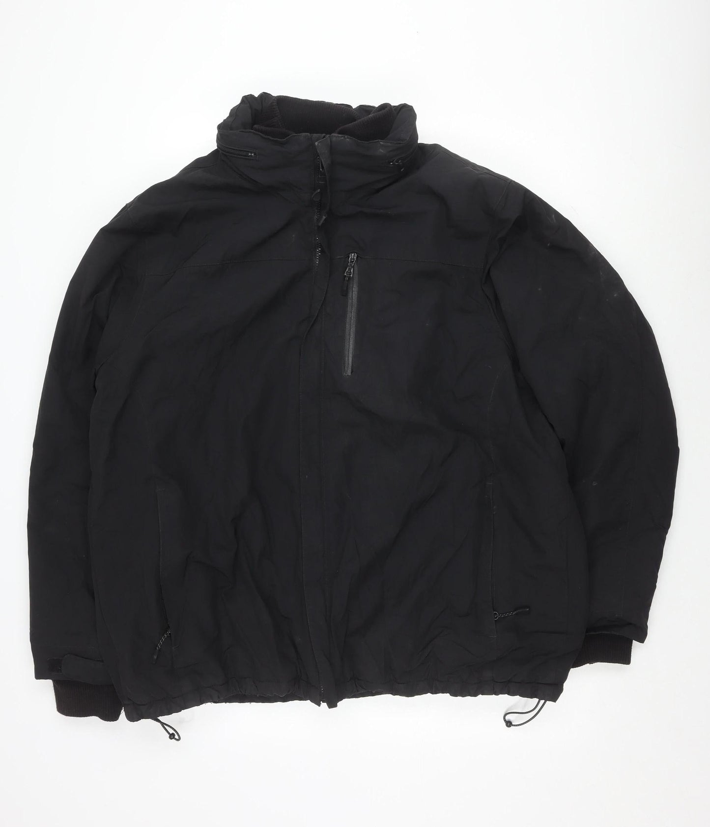 Marks and Spencer Men's Black 2XL Jacket with Zip Pockets
