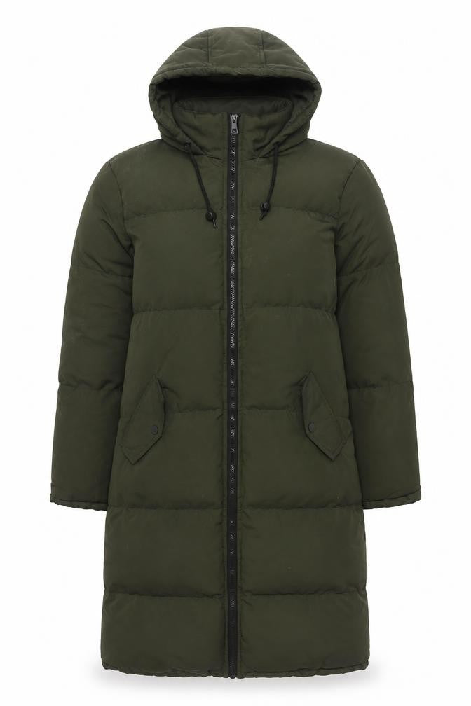 Brave Soul Women's Green M Puffer Jacket Hooded
