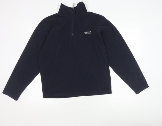 Regatta Men's Blue 1/2 Zip Fleece Sweatshirt, S