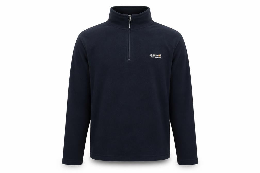 Mens UK S Regular Regatta Blue 1/2 Zip Sweatshirt