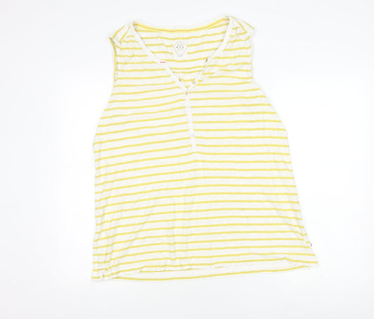 White Stuff Women's Striped V-Neck Tank Top