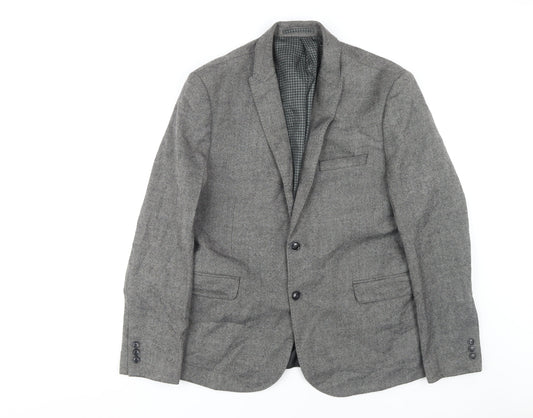 Marks and Spencer Men's Grey Blazer 44 Regular Fit