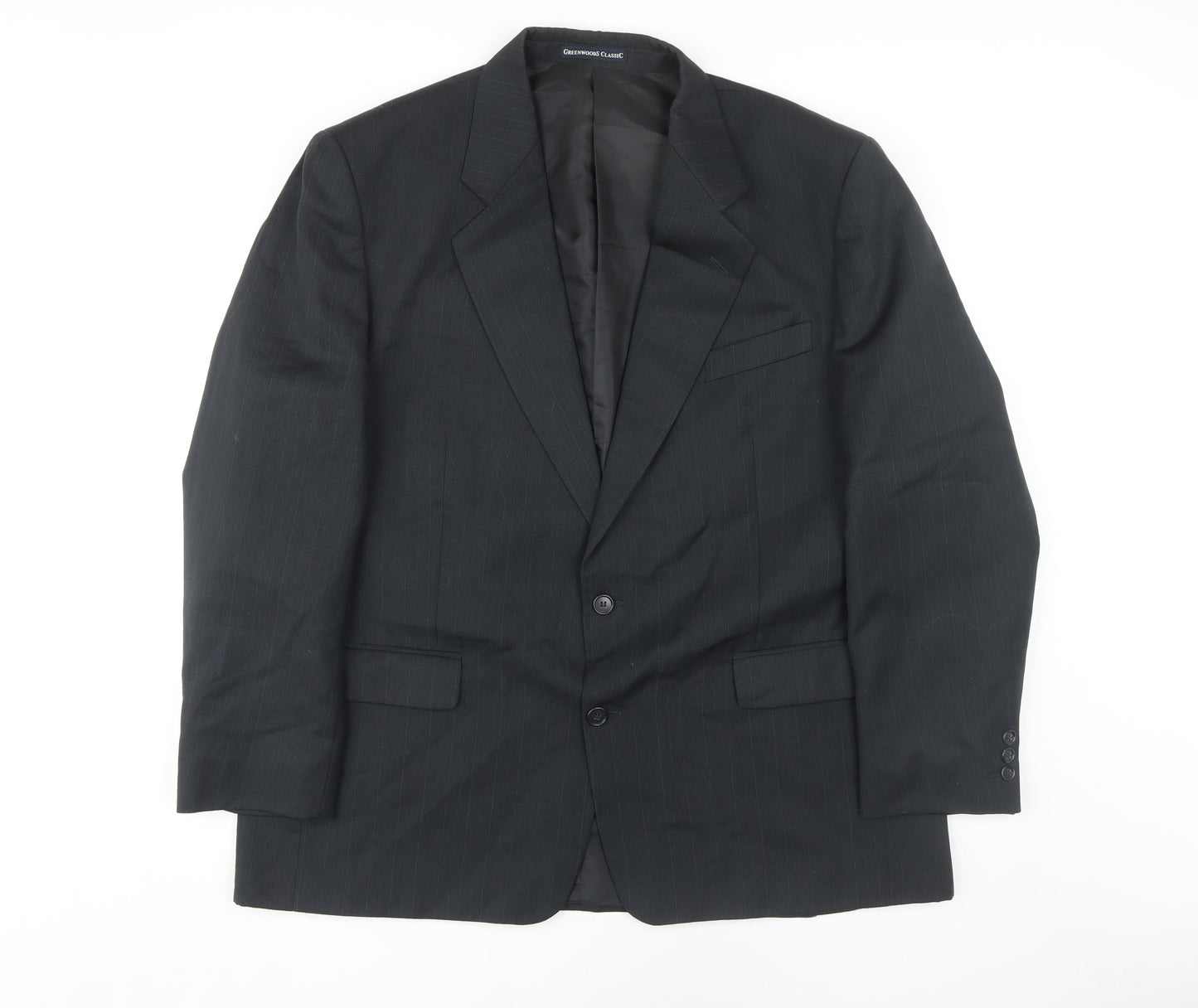 Greenwoods Classic Men's Black Blazer 46R Regular Fit