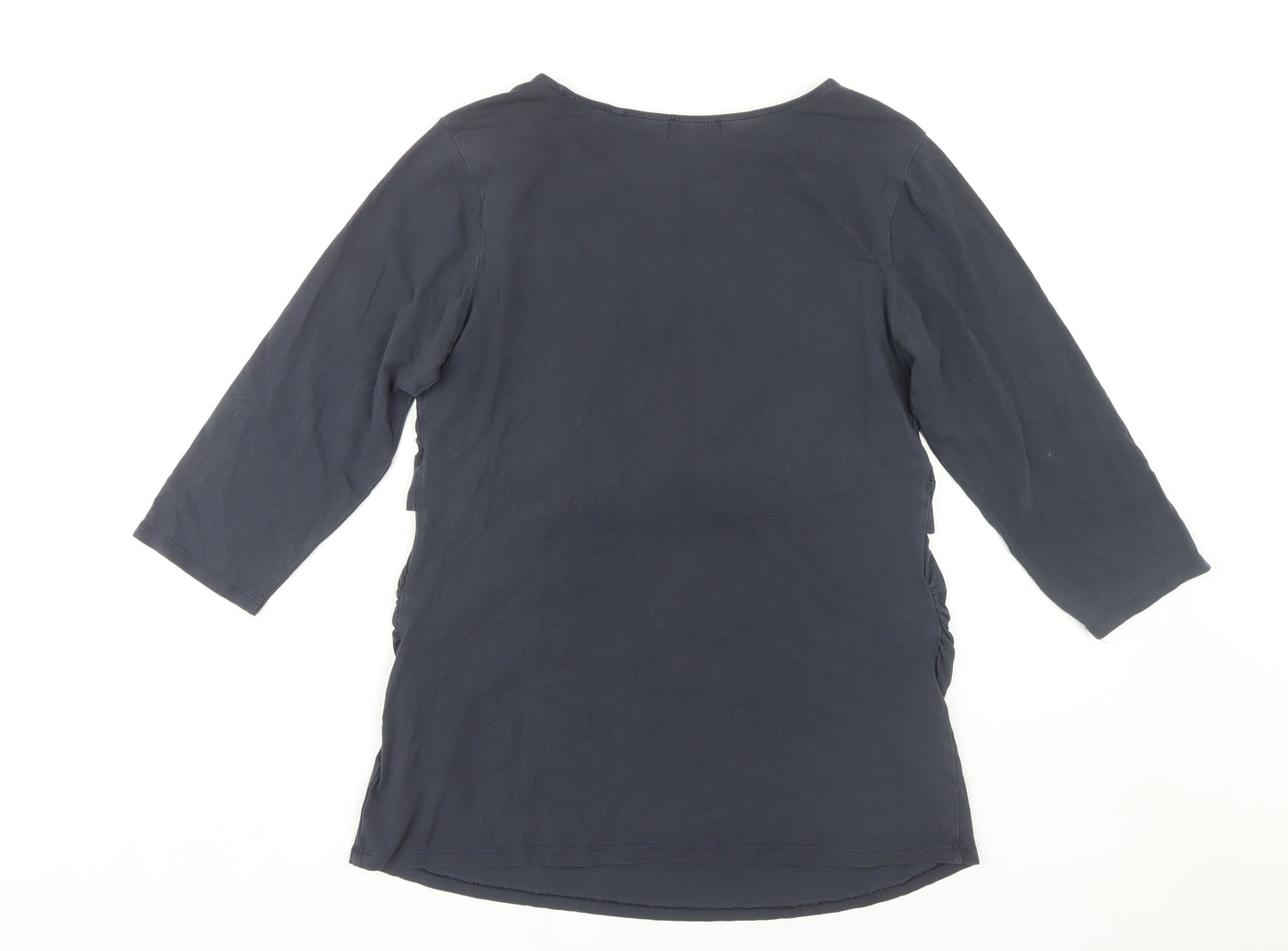 Next Maternity Blue Top with 3/4 Sleeves, UK 14