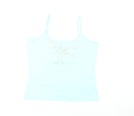 Betty Barclay Women's Blue Camisole Tank, Size 16, Stretch