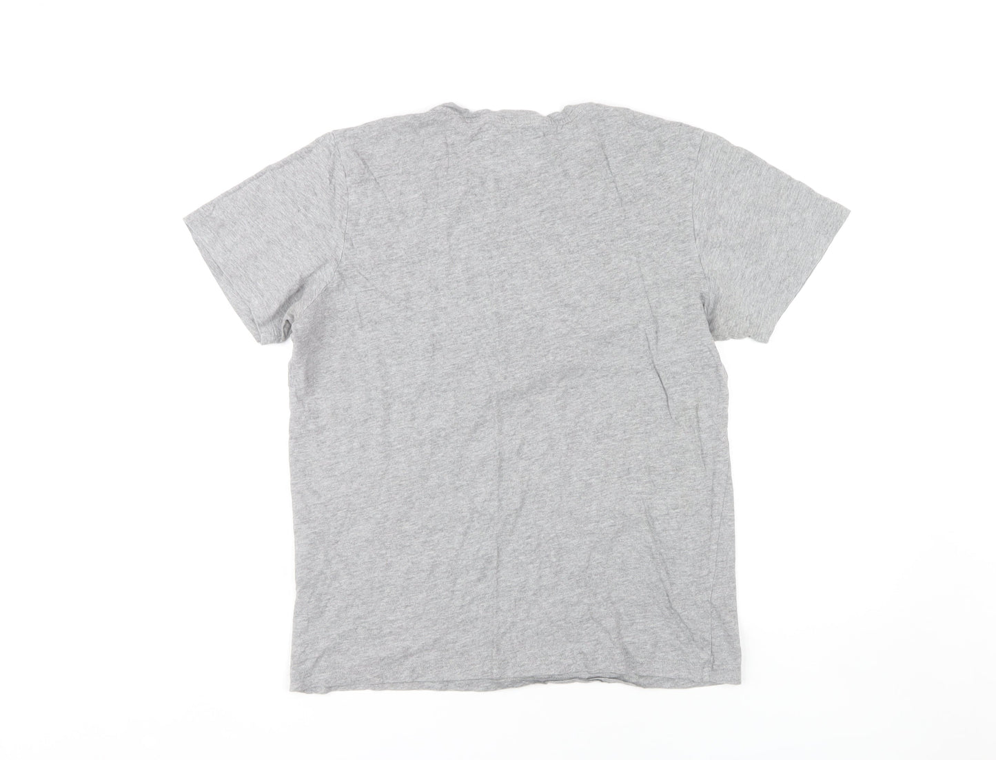 Jack & Jones Men's Grey Graphic Print T-Shirt, M