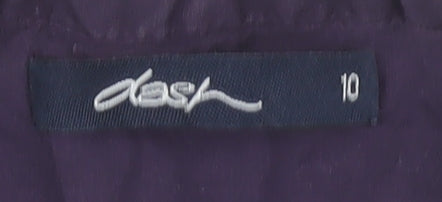 Dash Women's Purple Long Sleeve Blouse - Size 10