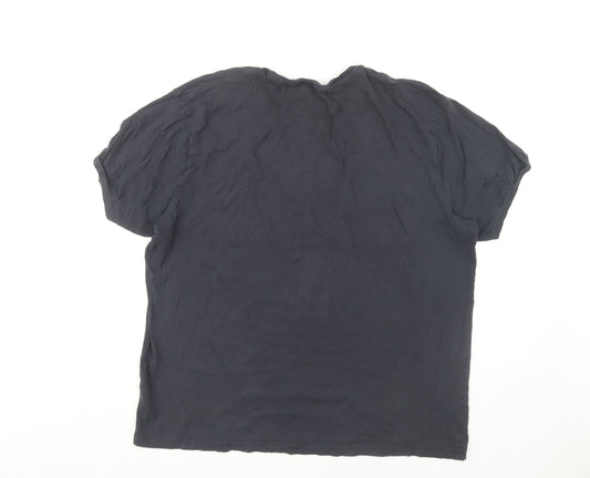 Firetrap Men's Black 3XL Crew Neck T-Shirt