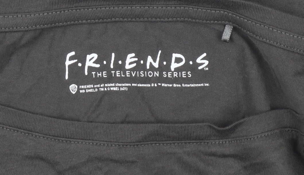 FRIENDS Women's Black T-Shirt Size 8-10 Long Sleeve