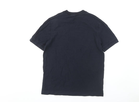 Fred Perry Men's Black T-Shirt, Medium, Short Sleeve