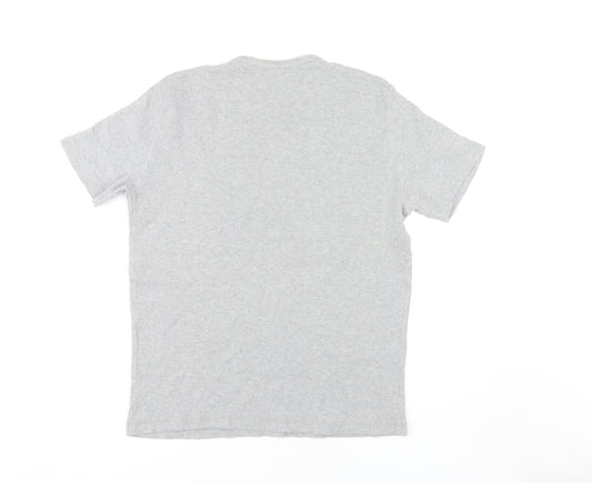 Lee Cooper Unisex Grey M Regular Fit T-Shirt