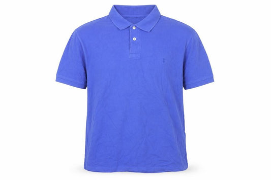 Marks and Spencer Men's Blue Polo Shirt Medium