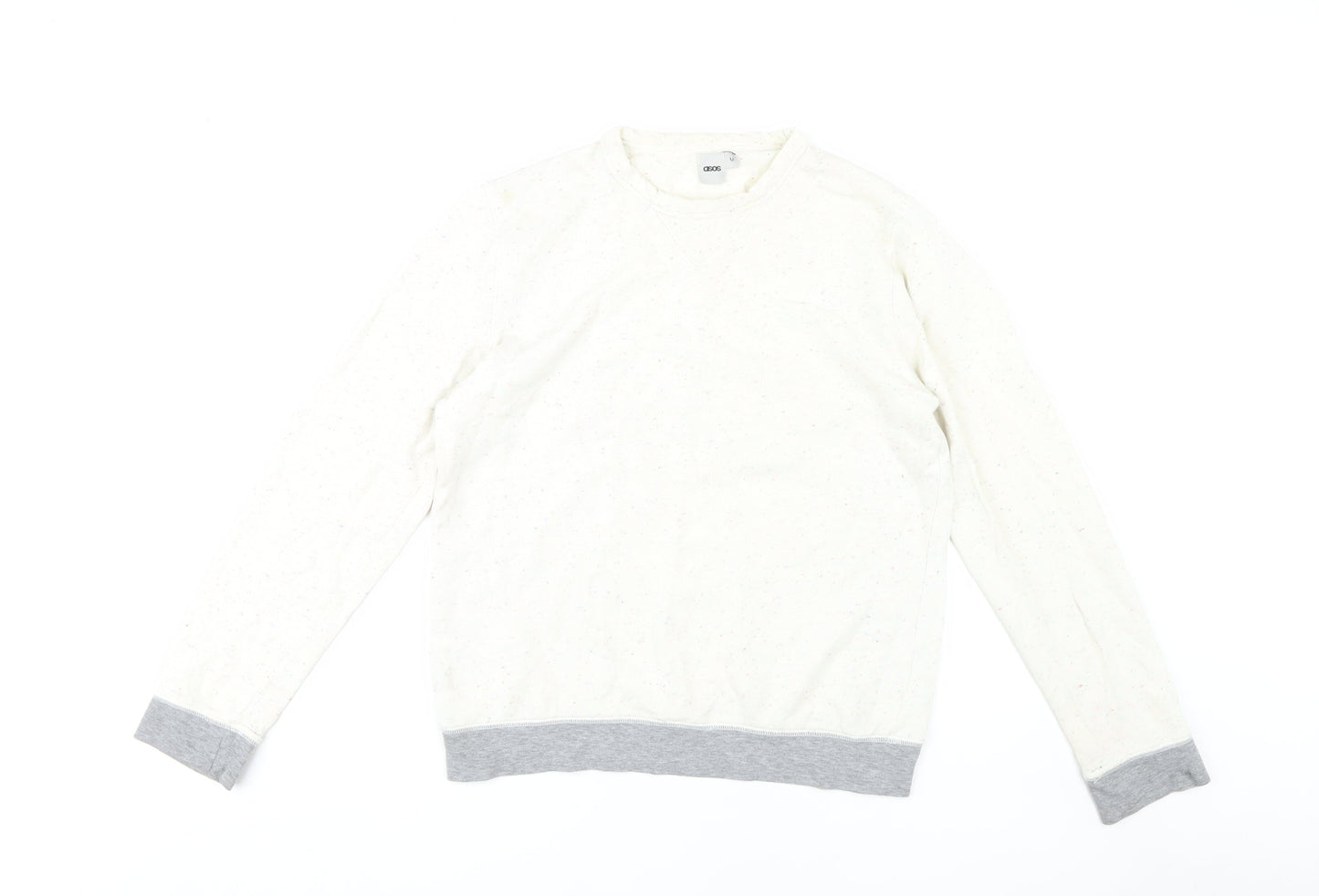 ASOS Men's White Medium Pullover Sweatshirt
