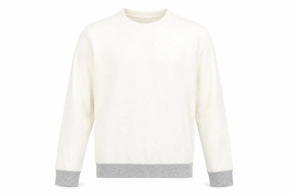 Front view of ASOS Men's White Medium Pullover Sweatshirt
