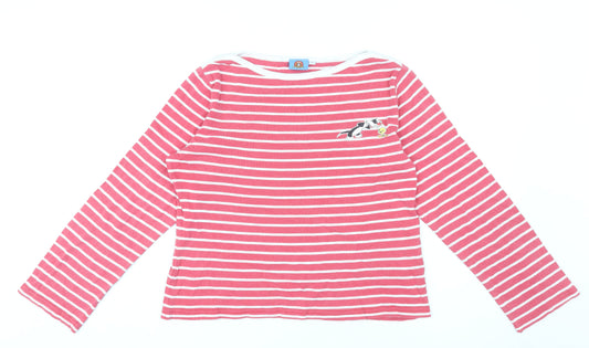 Looney Tunes Women’s Red Striped T-Shirt L