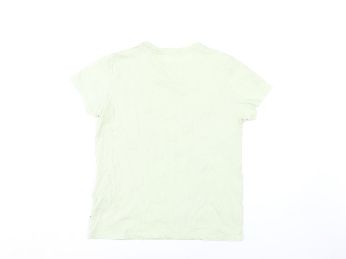 Levi's Women's Green Basic T-Shirt, Size S, Crew Neck