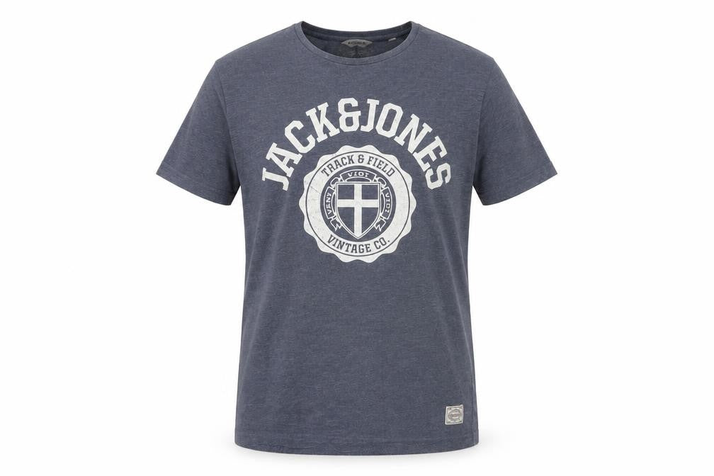 Mens UK Size L JACK & JONES Blue  Cotton T-Shirt