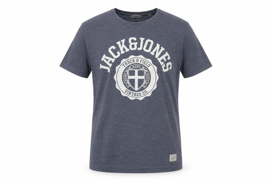 Mens UK Size L JACK & JONES Blue  Cotton T-Shirt